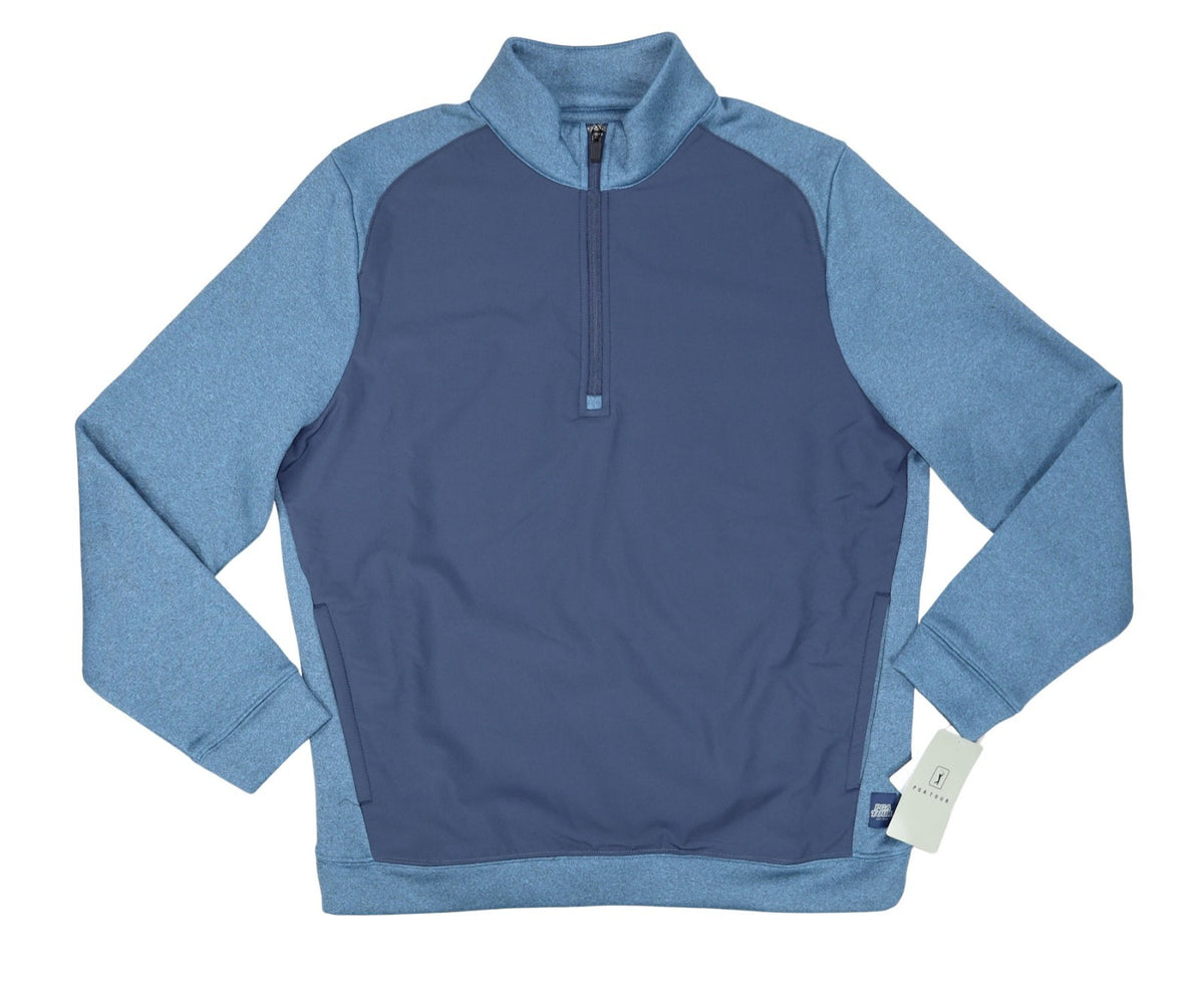 Men's Thermal Golf Jacket 1/4 Zip Softshell Pullover with Pockets