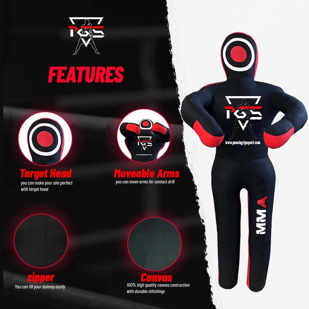 MMA Grappling Dummy for Self Defense & Training, BJJ Punching Bag