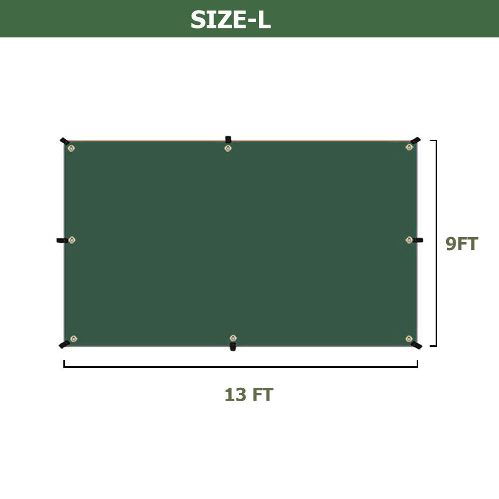 Waterproof Camping Tarp Sun Shelter Rain Fly Canopy for Outdoors