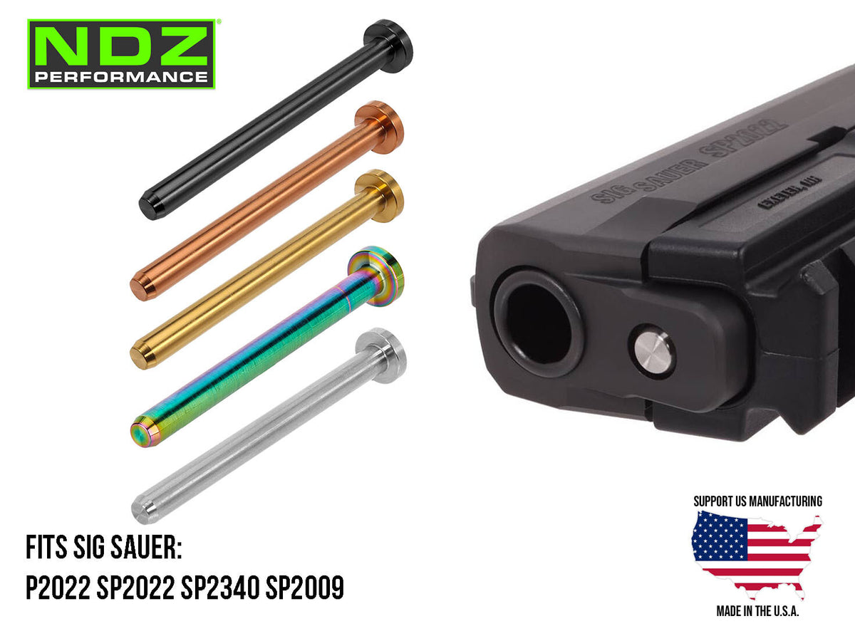 Stainless Steel Recoil Guide Rod for Sig Sauer P2022, SP2340 & SP2009 - Multiple Colors