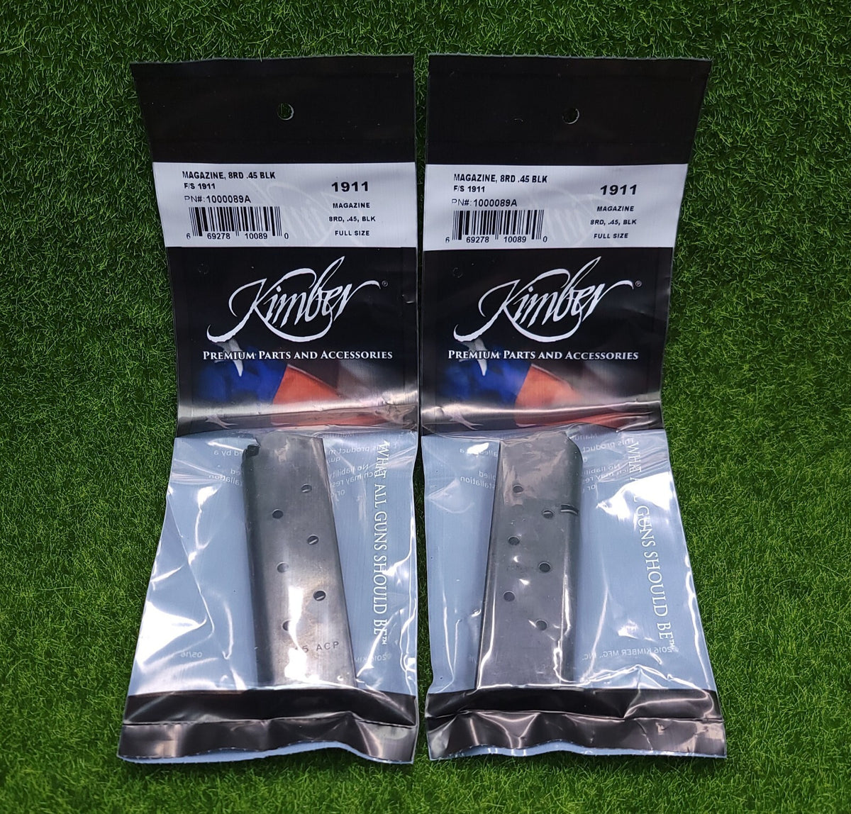 Kimber 1911 Full Size .45 ACP 8 Round OEM Pistol Magazine - Pack of 2