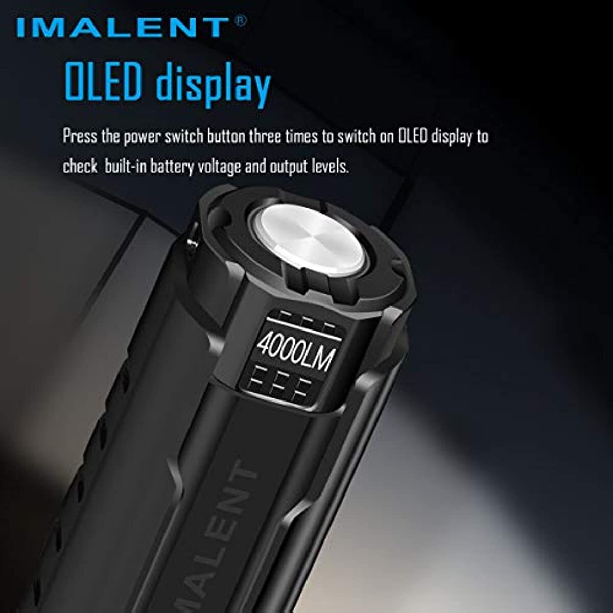 Rechargeable LED Flashlight 4000 Lumens with XHP70.2 for Camping & Hiking