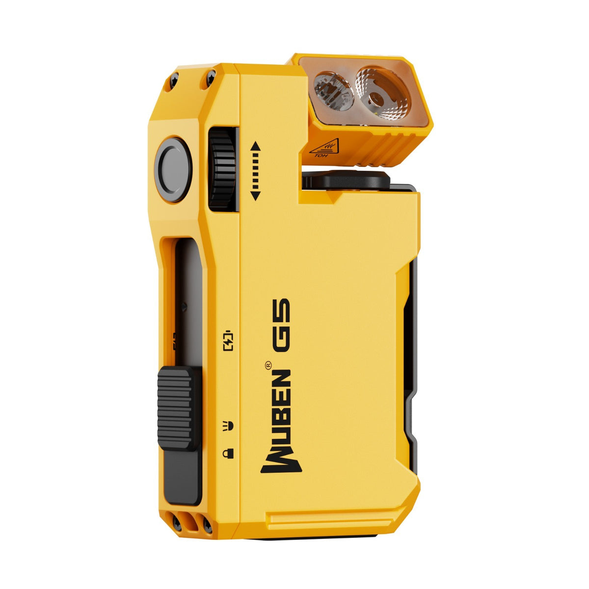Rechargeable EDC Flashlight with RGB Light and 400 Lumens