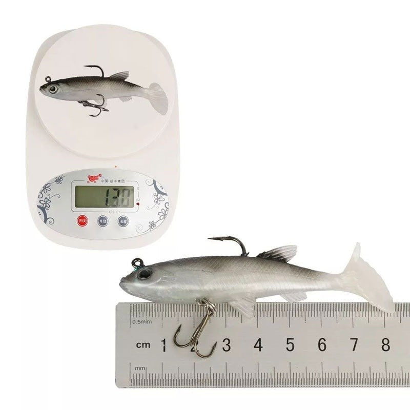 20pcs Soft Plastic Fishing Lures Bait Set Artificial Sinkers