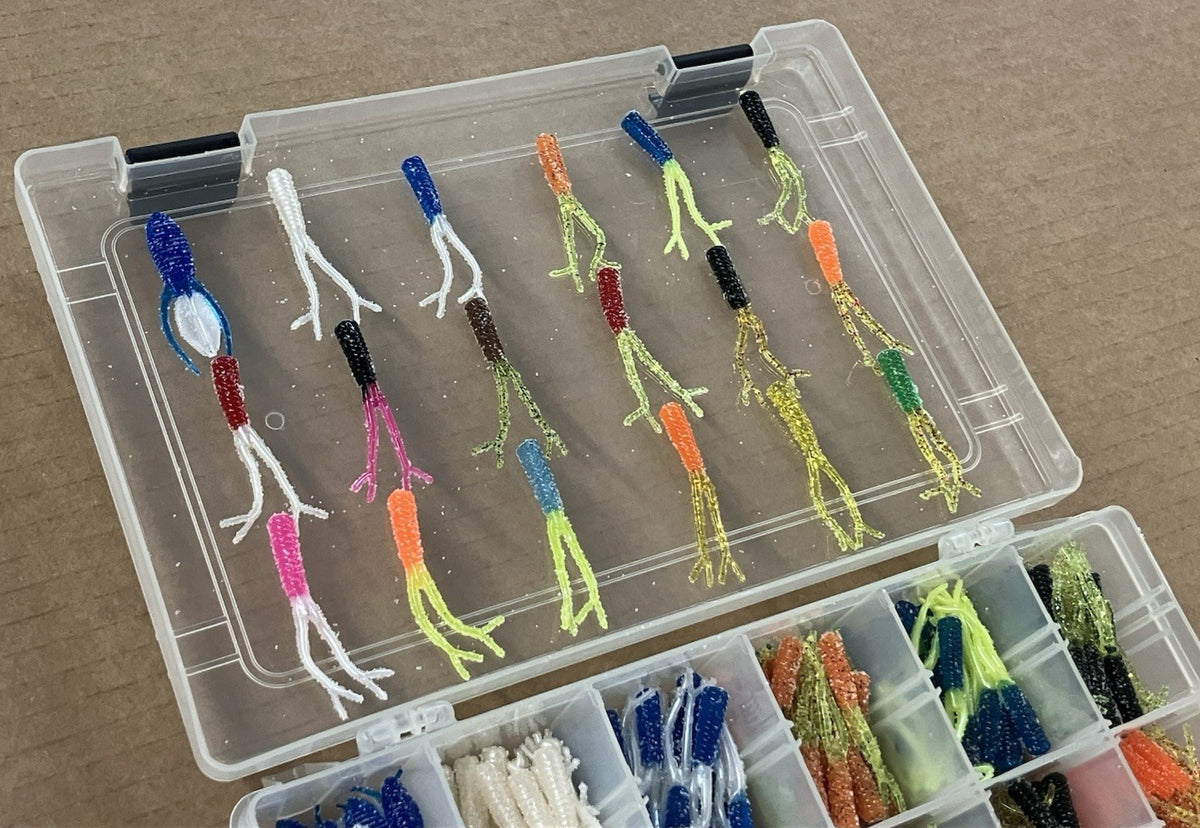 340 Pc Crappie Fishing Lure Kit with Free Tackle Box & Beavers