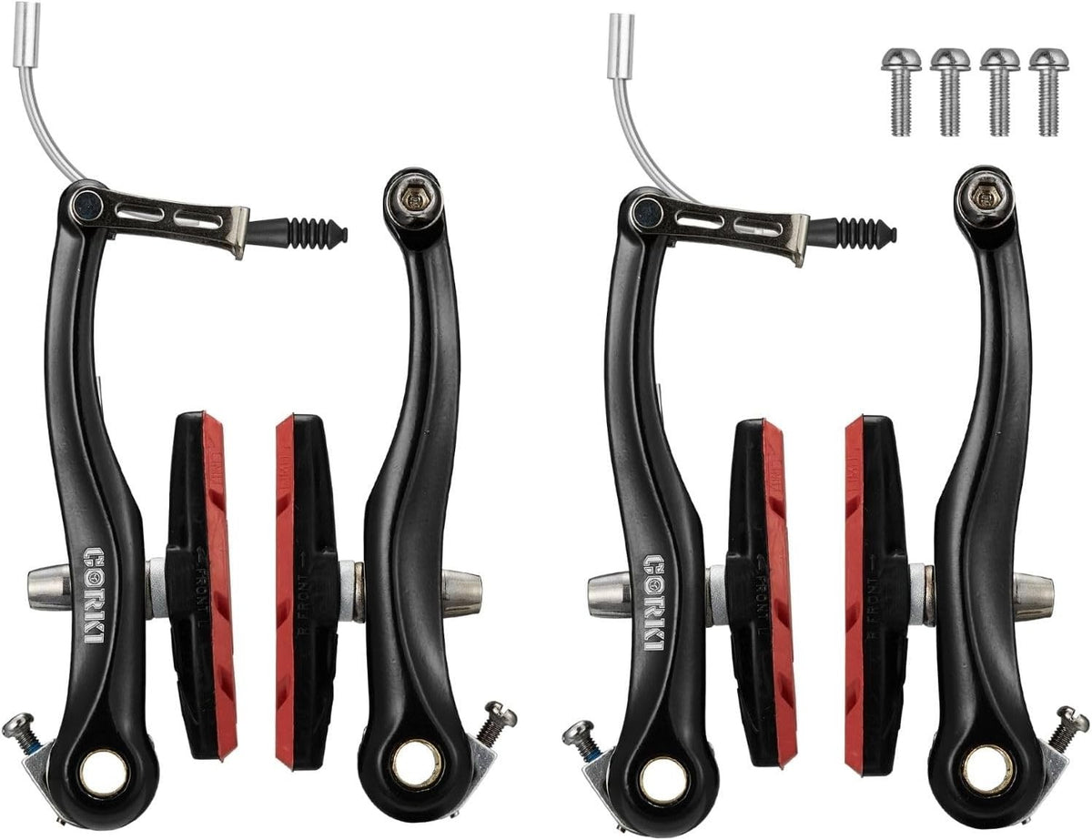 Mountain Bike V-Brake Set with 2 Pairs 70mm Brake Pads - Front & Rear