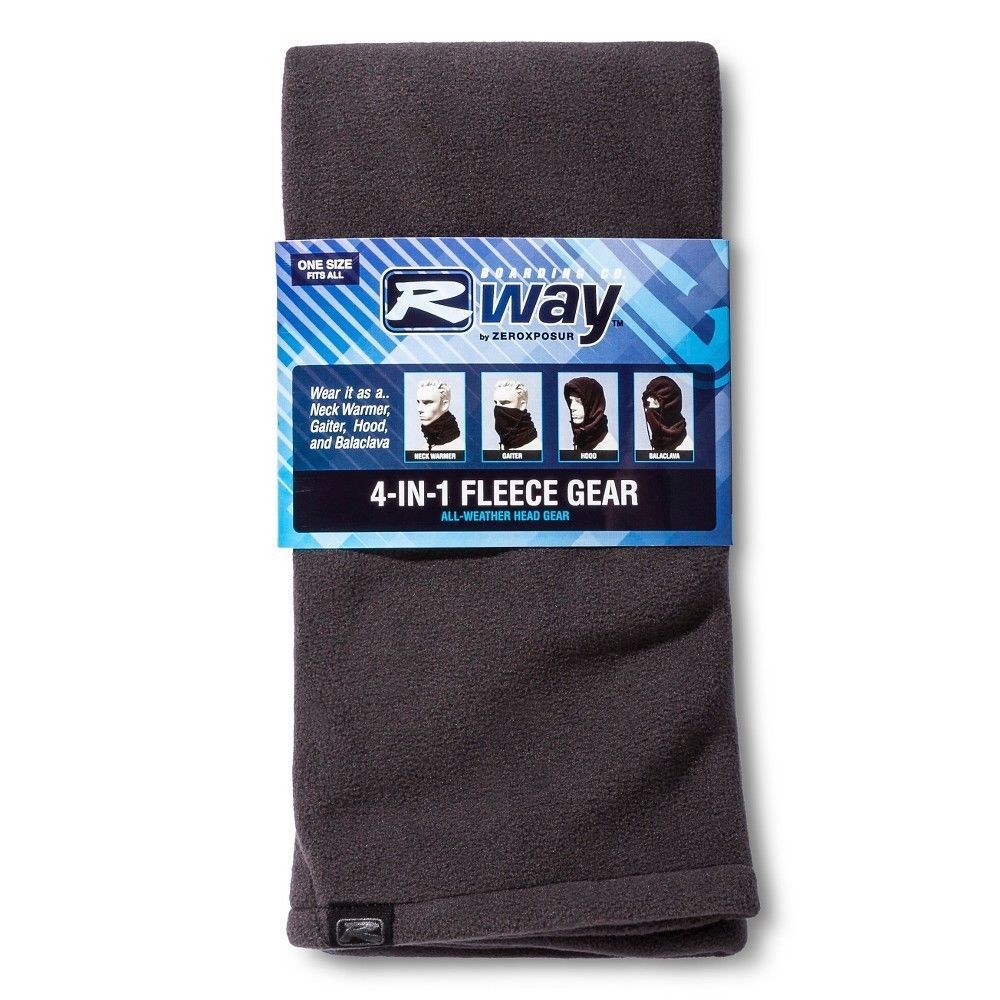 4-in-1 Fleece Neck Warmer Gaiter Balaclava All-Weather Face Mask