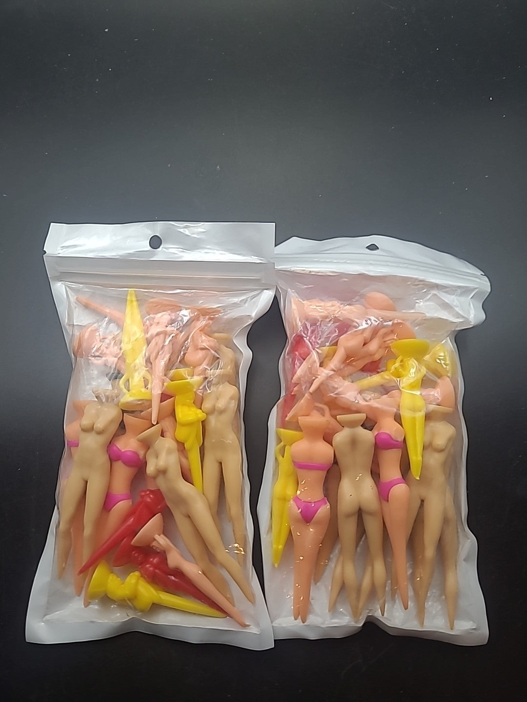 40 Pcs Bikini & Naked Lady Golf Tees - Novelty Nude Ball Holders