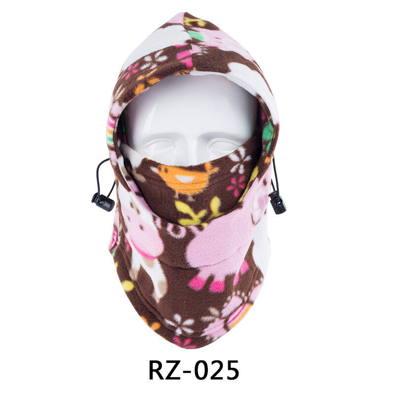 Unisex Winter Balaclava Face Mask with Camo Pattern - Windproof Fleece Hat Hood for Hunting & Skiing
