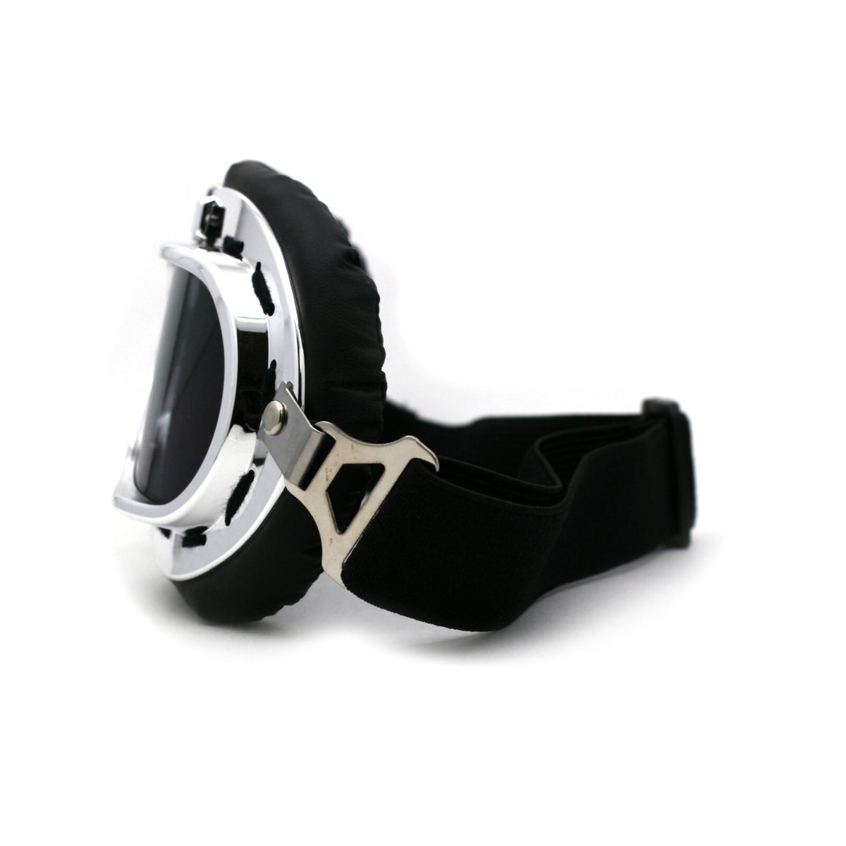 Retro Leather Motorcycle Goggle with Padded Steam Punk Style - Multiple Colors