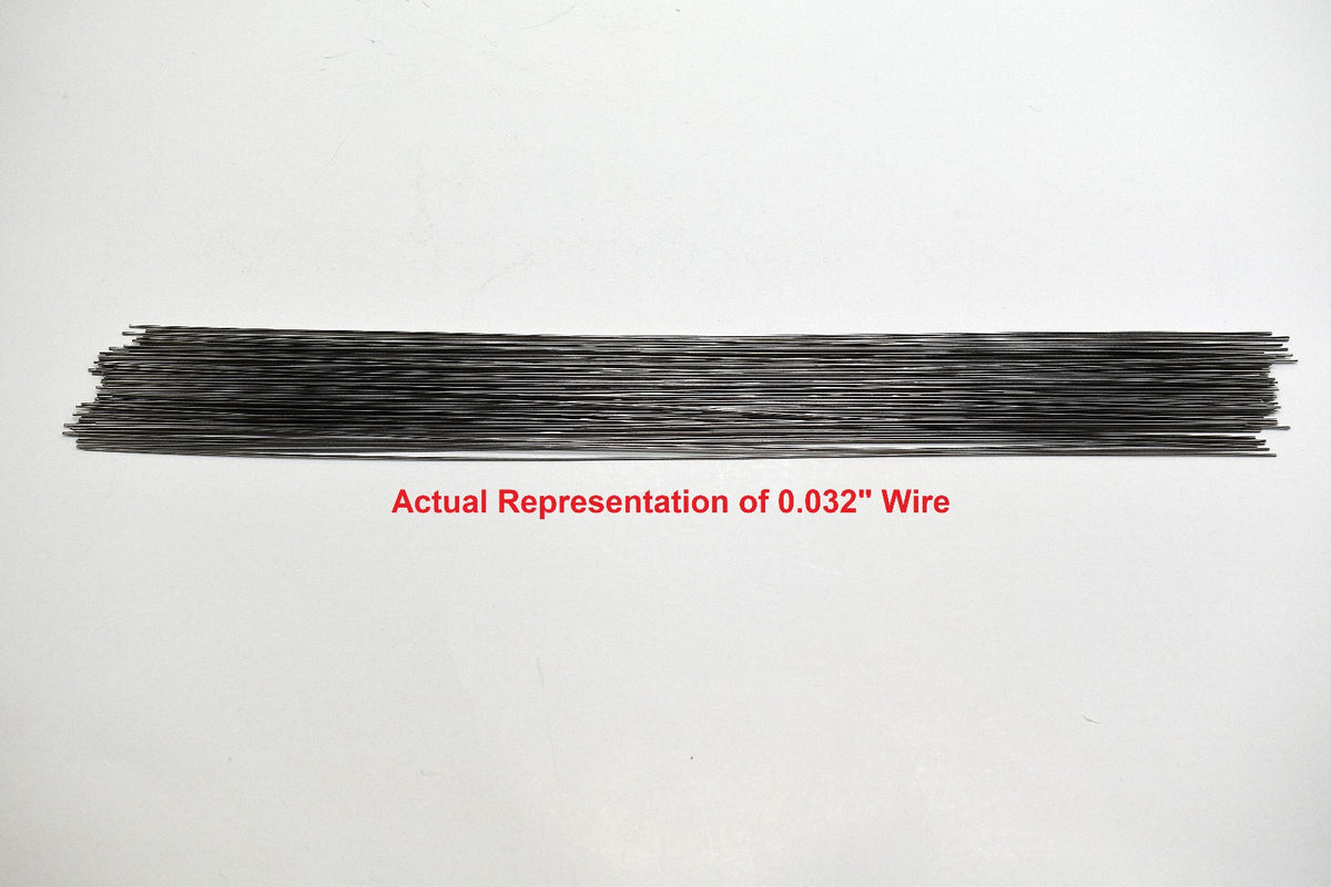 100 Pieces Stainless Steel Straight Lure Shaft Wire Form 0.032" X 14