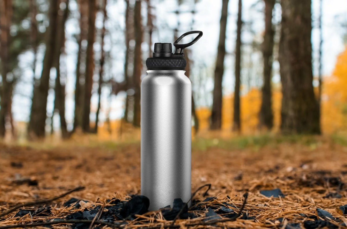 40oz Stainless Steel Vacuum Insulated Water Bottle with Wide Mouth & Leak-Proof Lid