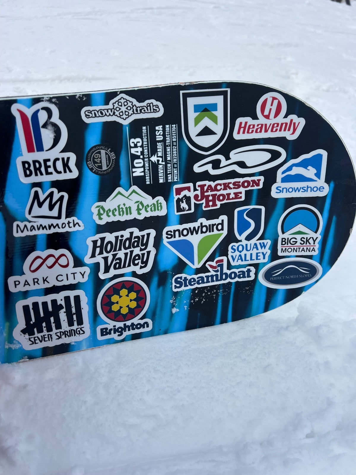 Ski Resort Vinyl Sticker - Customizable Waterproof Decal for Laptops & Cars