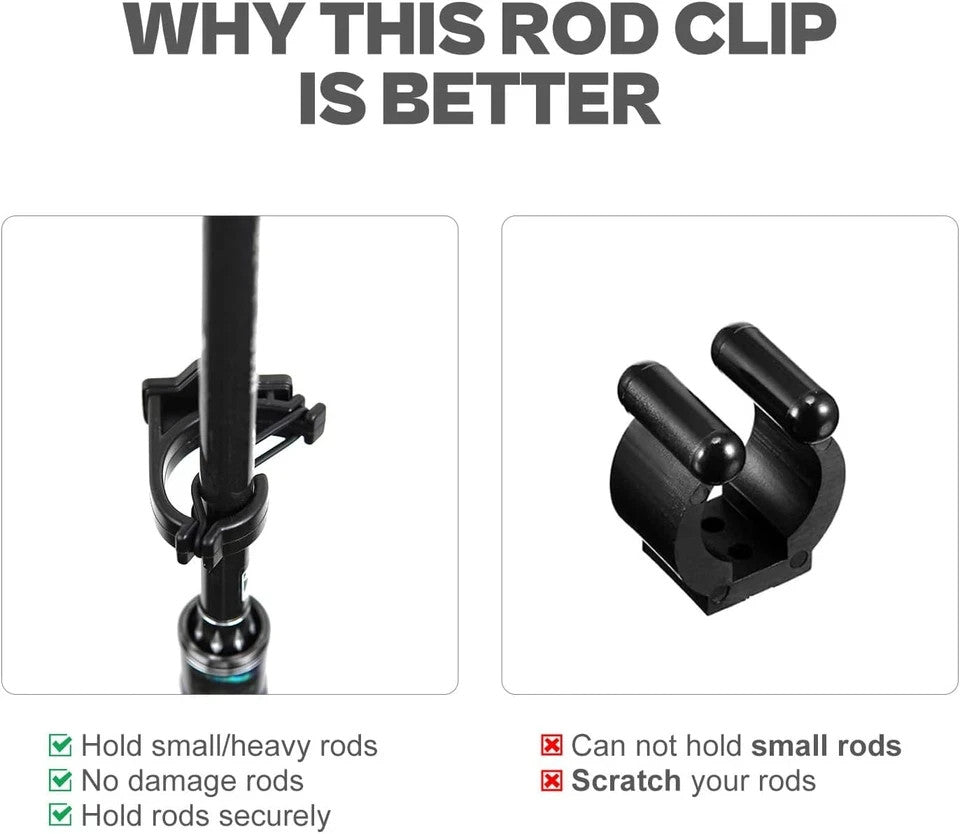 Fishing Rod Rack Clips Kit - Customizable Rod Holder Accessories