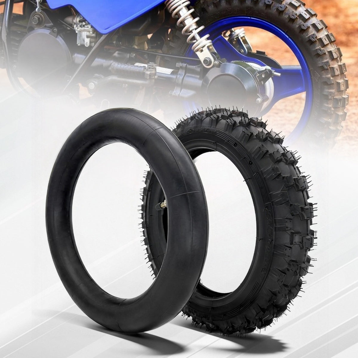 10-Inch Tire & Inner Tube Set for Honda CRF50F XR50R Dirt Bike 2.50-10