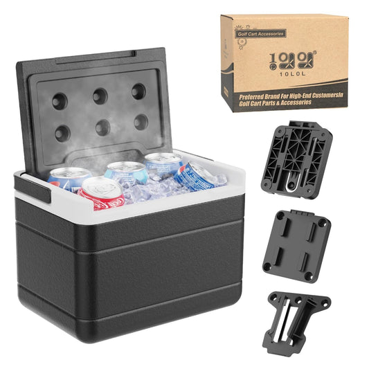 Golf Cart Cooler Ice Chest Mounting Bracket Kit 6L for Yamaha, Club Car, EZGO