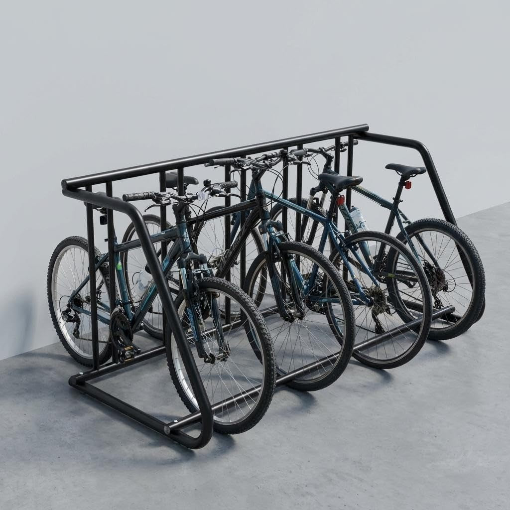 Heavy Duty Steel Bike Rack for 5-10 Bikes Freestanding Garage Storage Organizer