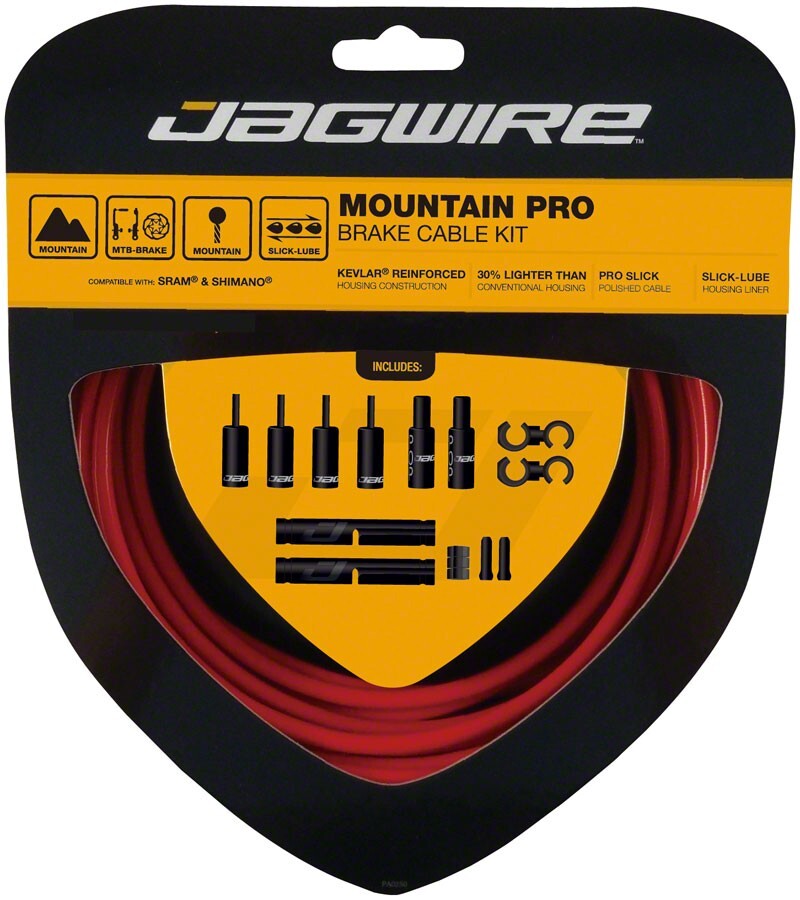 Jagwire Mountain Pro Brake Cable Kit for MTB - All Colors
