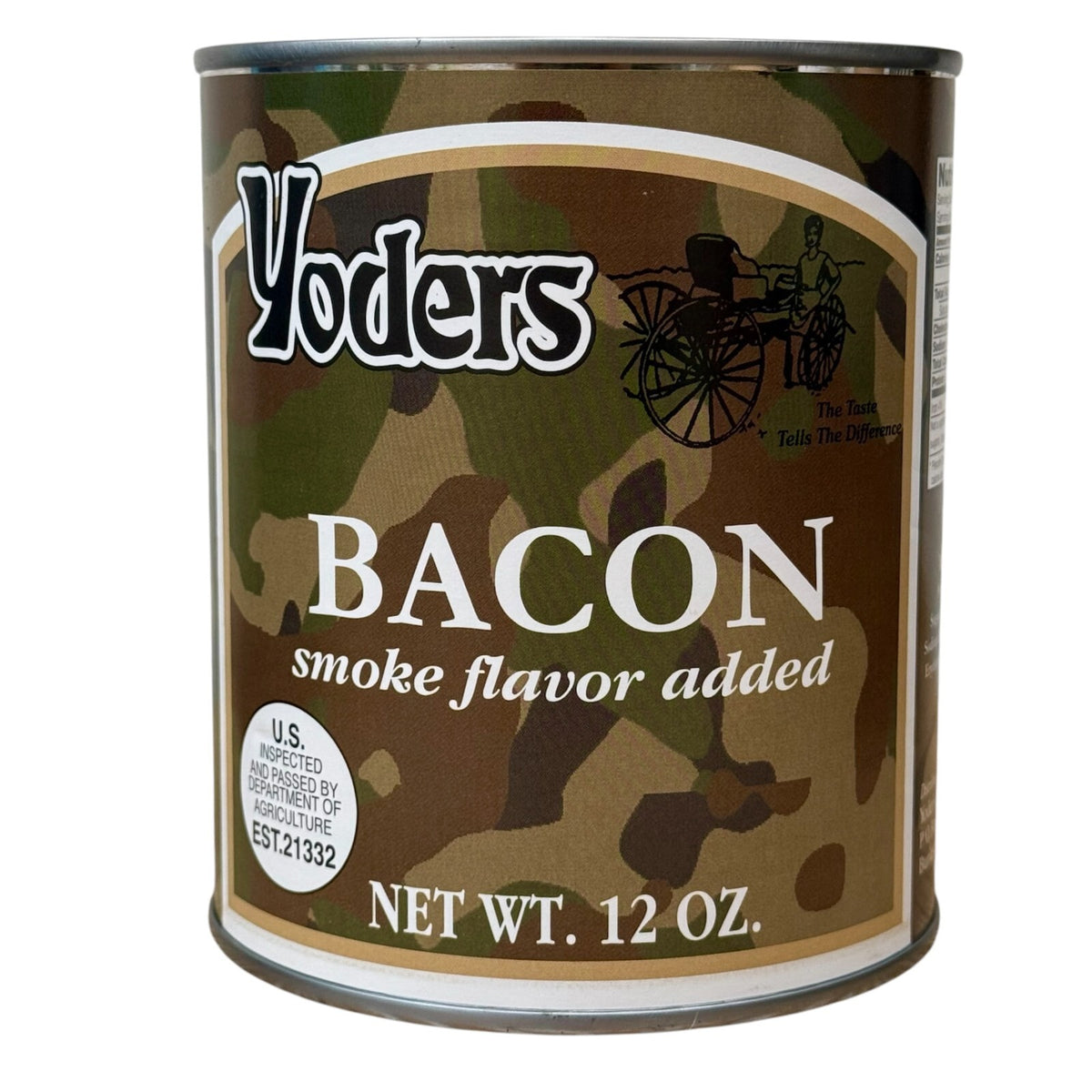 Canned Bacon Fully Cooked US-Made 12 oz, Long Shelf Life, Ready to Eat
