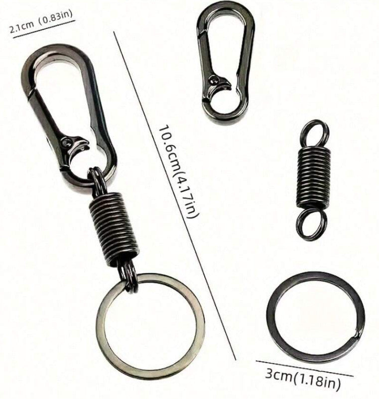 Durable Keychain with Strong Carabiner for Outdoor Activities
