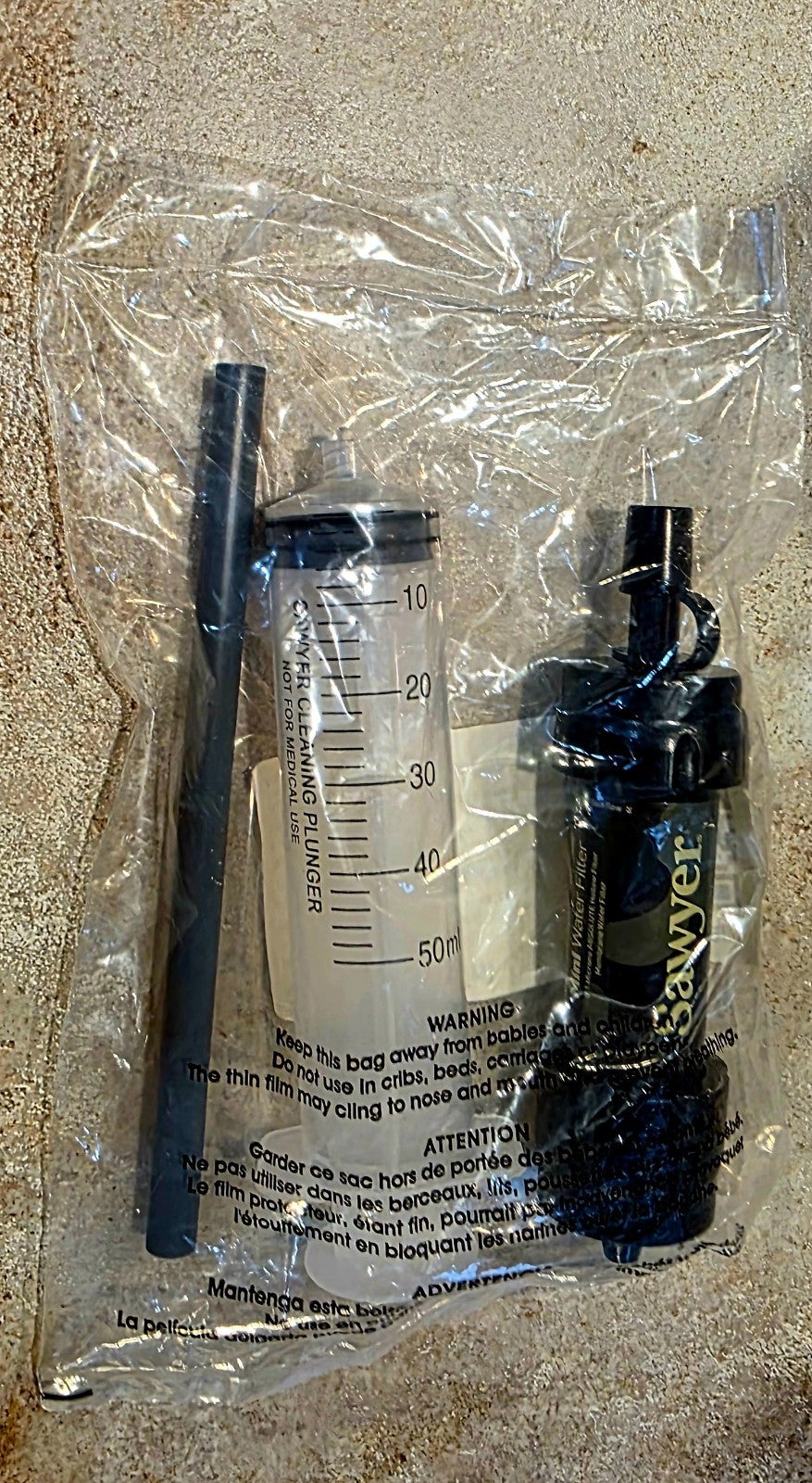 Mini Water Filtration System for Camping Hiking Travel Emergency