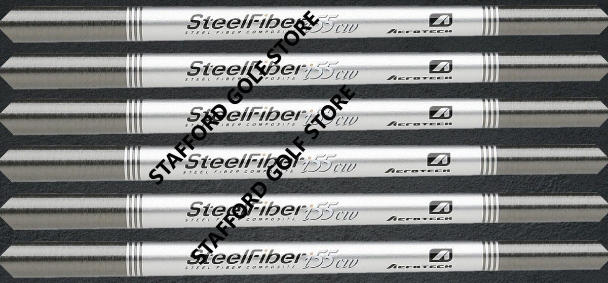 Golf Iron Shaft Set - SteelFiber Taper Tip, Flex & Weight Options