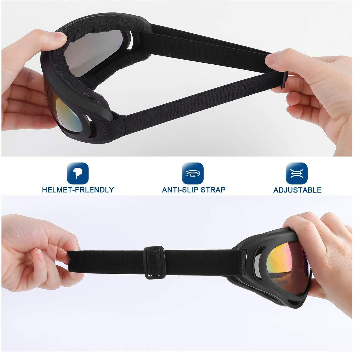 Anti-Fog Ski Goggles Men Women Snowboard Snowmobile UV400 Windproof Snow Sports Gear