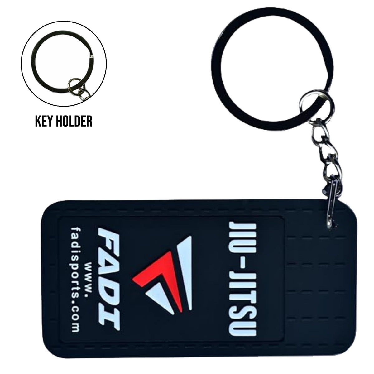 Martial Arts Keychain Rubber Belt Replica for MMA BJJ & Grappling Fans