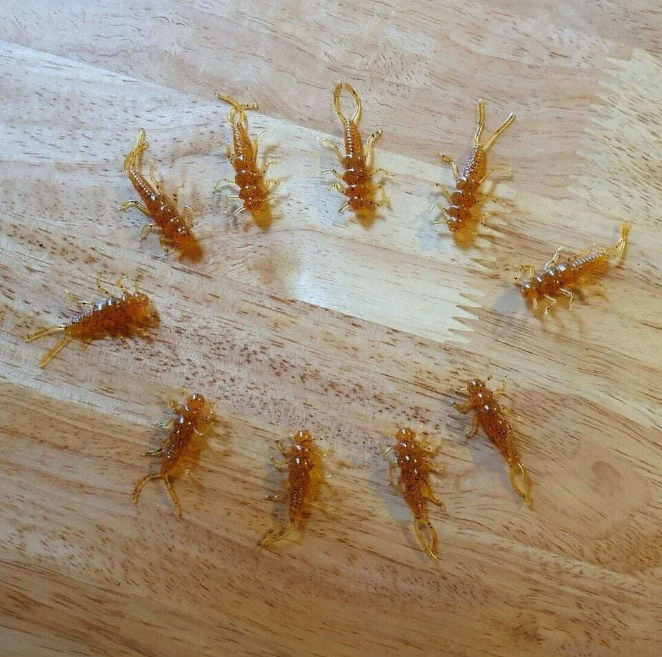 40 Pack of Stonefly Nymphs for Trout & Panfish Fishing - Multiple Colors