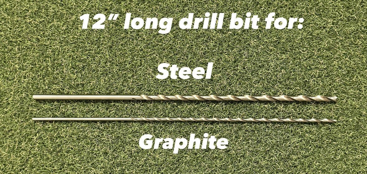 12-Inch HSS Drill Bit for Golf Shaft Removal | Steel & Graphite