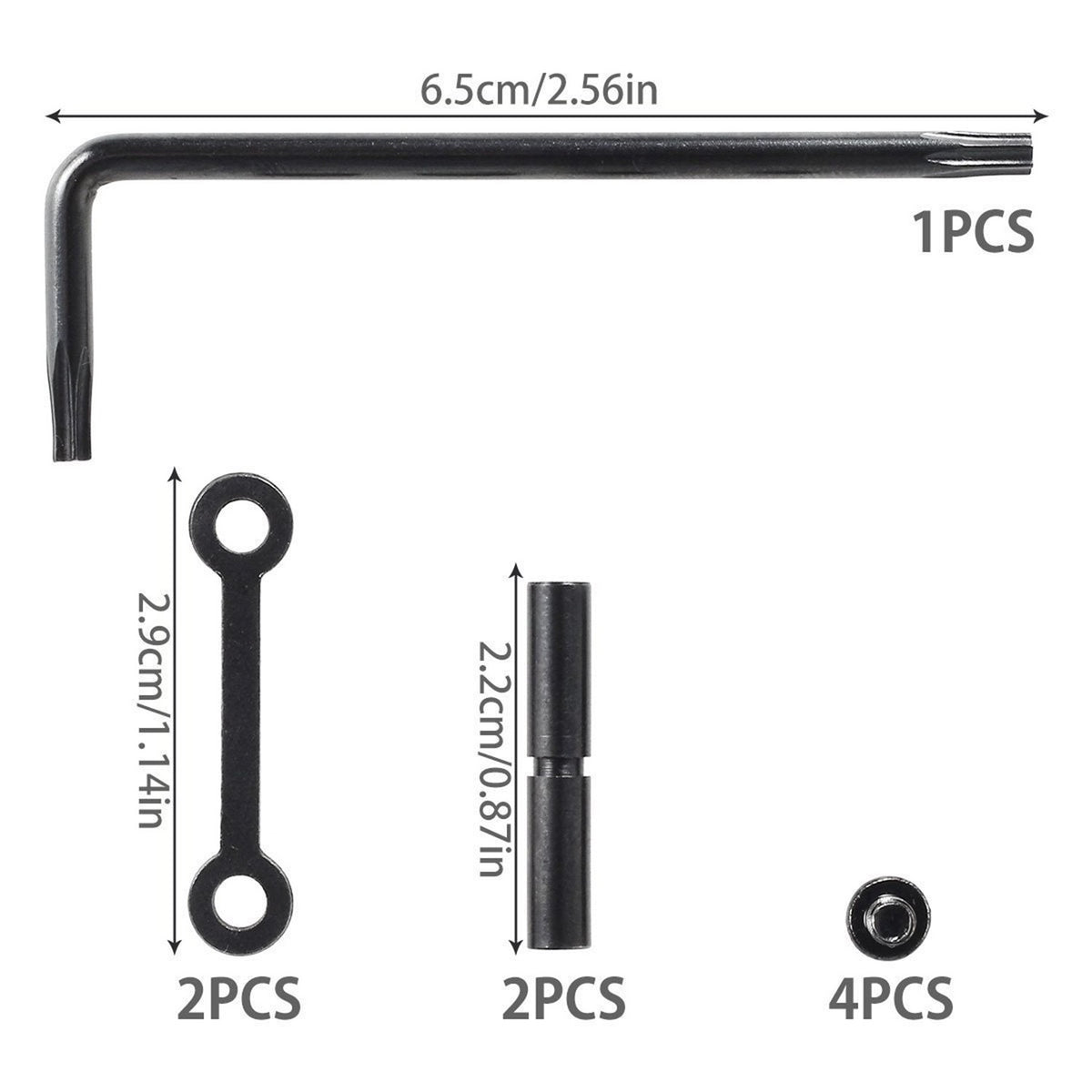Anti-Walk Trigger Kit for .154 Small Pinholes - High Precision, Black