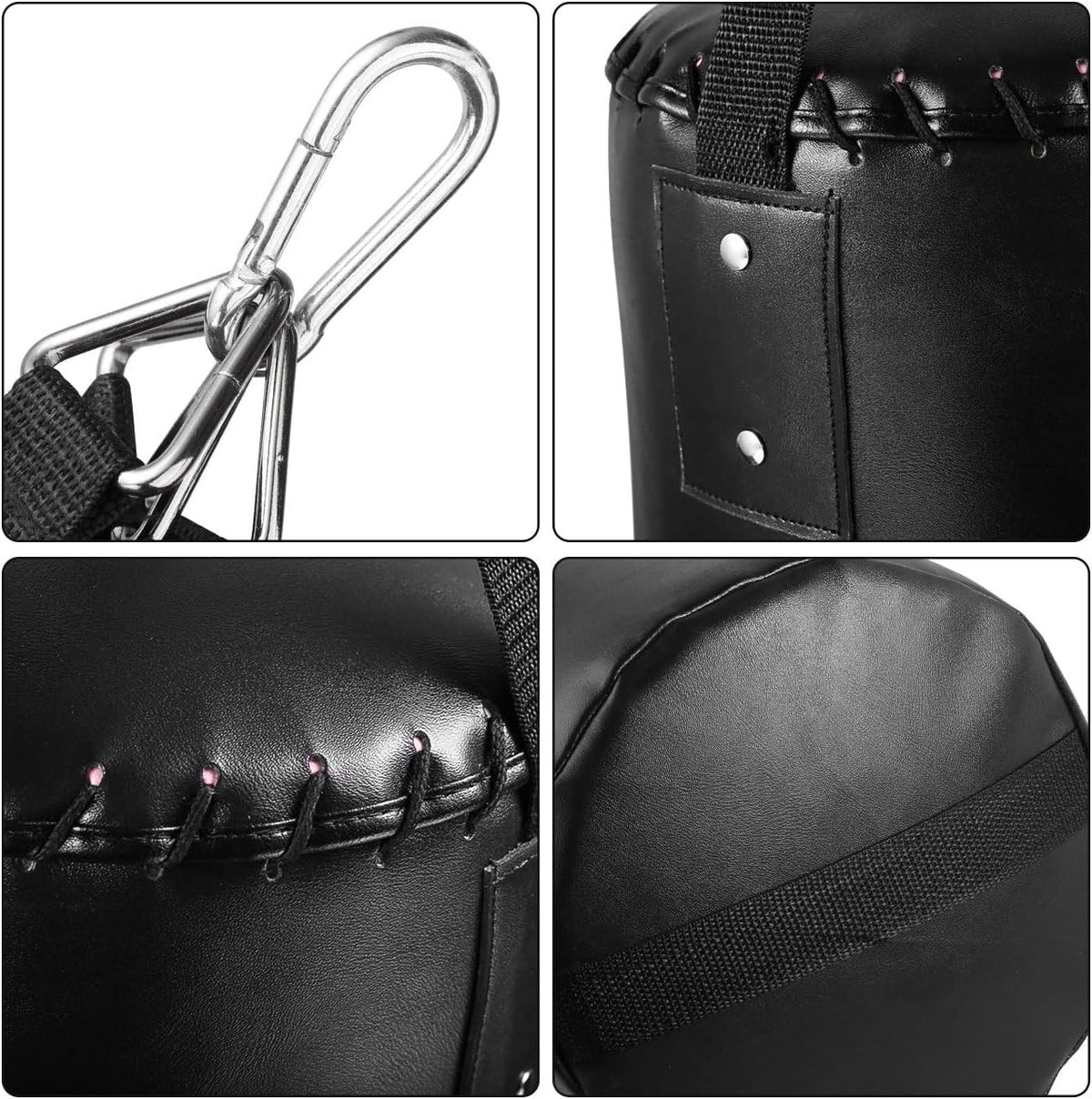 Leather Unfilled Punching Bag for Beginners - Karate Kicking & Boxing Training