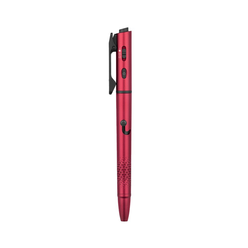 Multipurpose Pen Light with Green Laser and 120 Lumens - Olight OPen 3 Wine Red