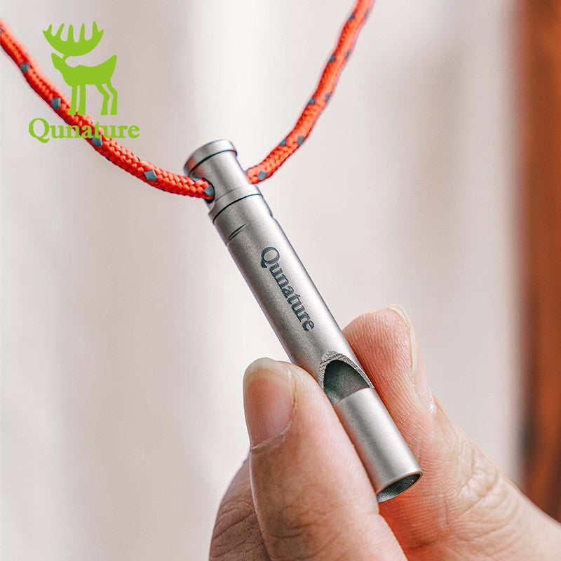 Titanium Emergency Whistle 120 dB Outdoor Survival Safety Gear