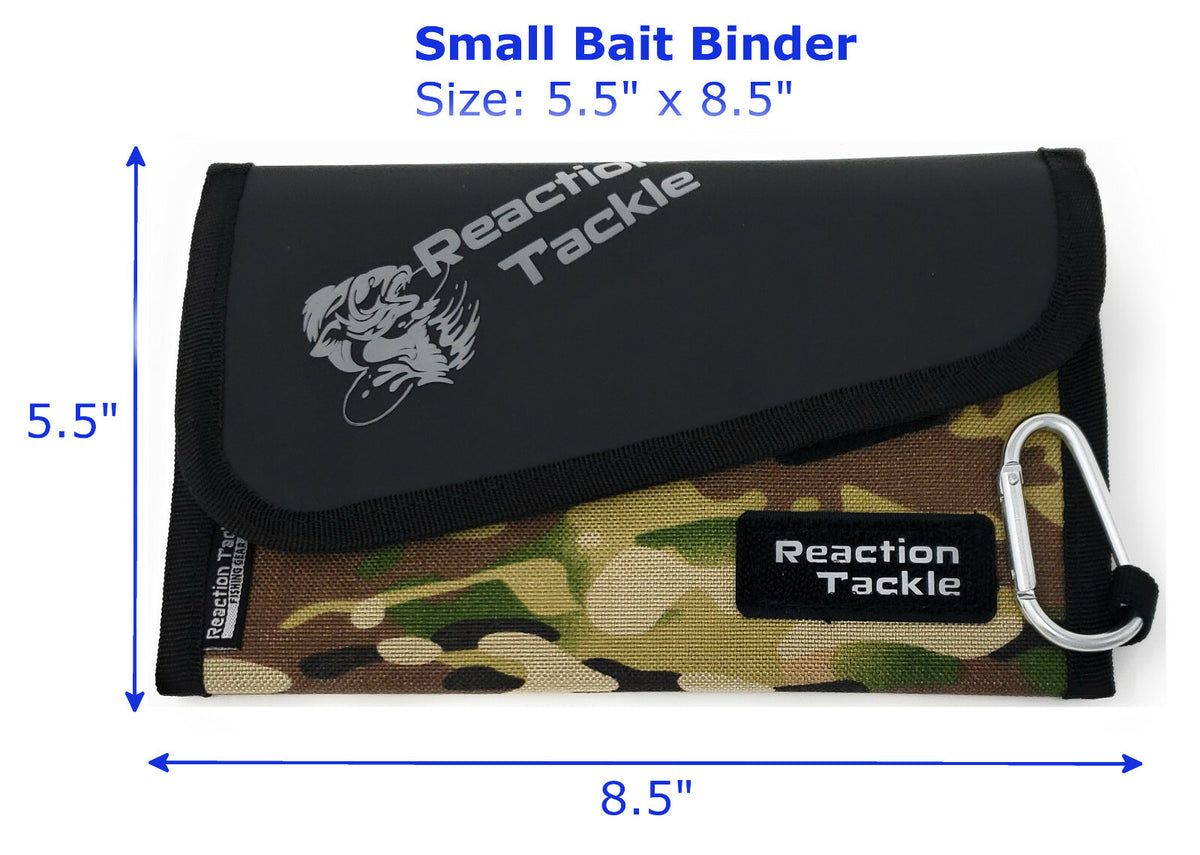 Fishing Tackle Organizer Soft Storage Bag with Plastic Worm Sleeves - Multiple Sizes
