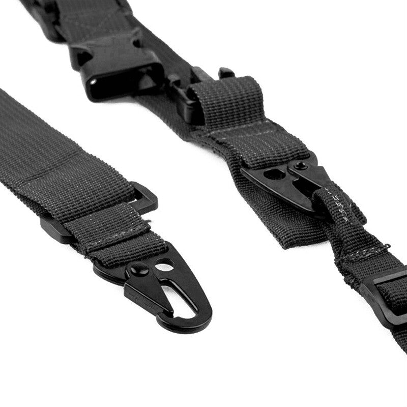 Adjustable 3 Point Rifle Sling with Quick Detach Mount Black Tactical Gear