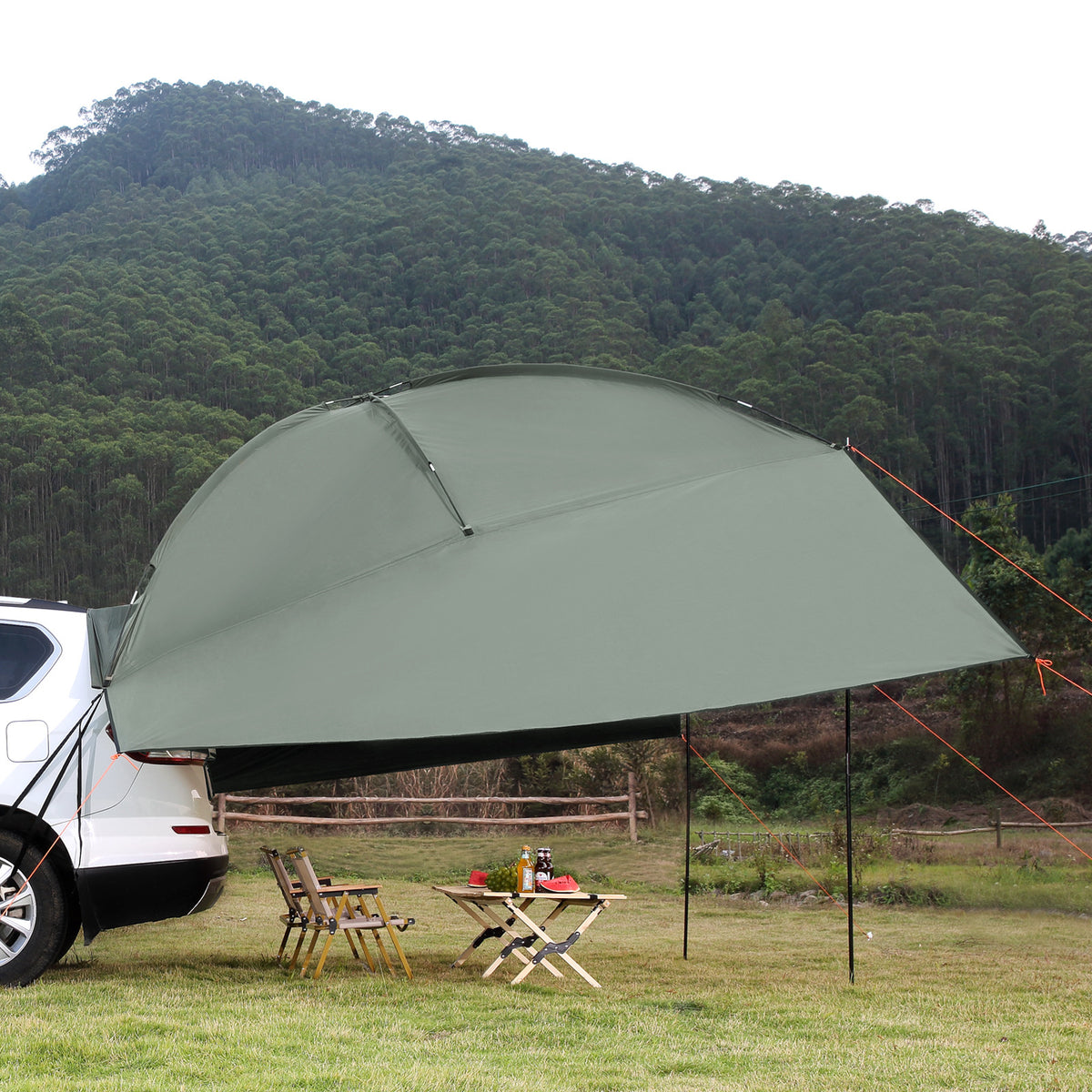 10x7ft Portable Car Side Awning with UV Protection Waterproof & Windproof