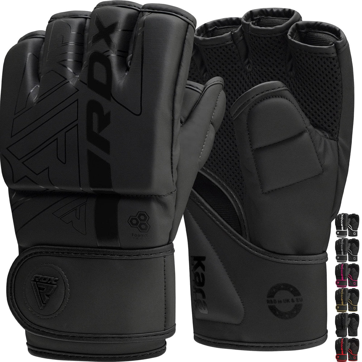 Large MMA Gloves for Sparring & Grappling - Pre-Curved Boxing & Kickboxing