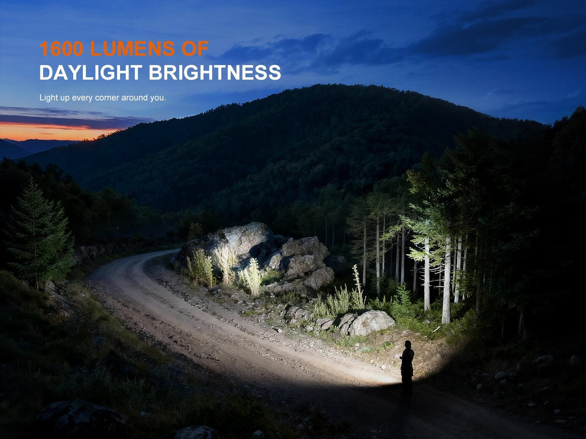 Rechargeable LED Flashlight with Laser and Multiple Modes – 1600 Lumens