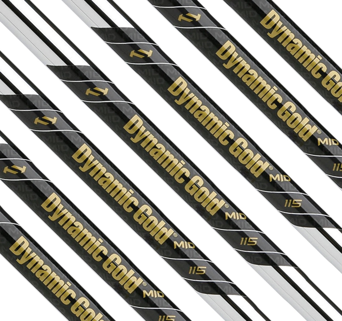 Golf Iron Shaft Set - Dynamic Gold 115 Mid Flex .355 Taper Tip