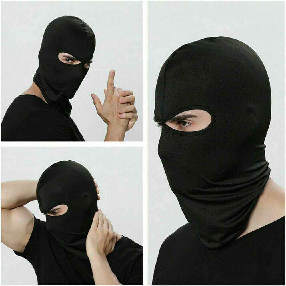 Mens Tactical Full Face Mask Balaclava Ski Motorcycle Sun Hood 2 Pack
