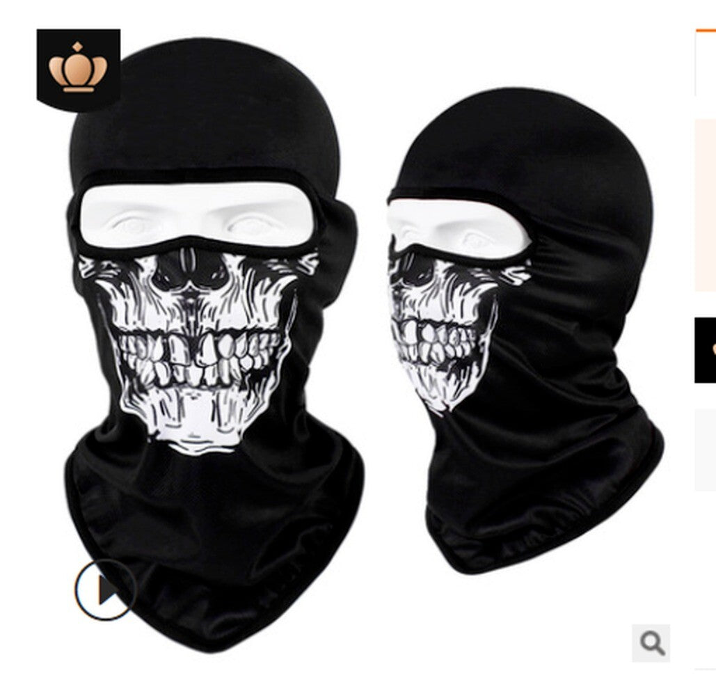 Unisex Full Face Skull Mask Balaclava for Motorcycle & Outdoor Sports