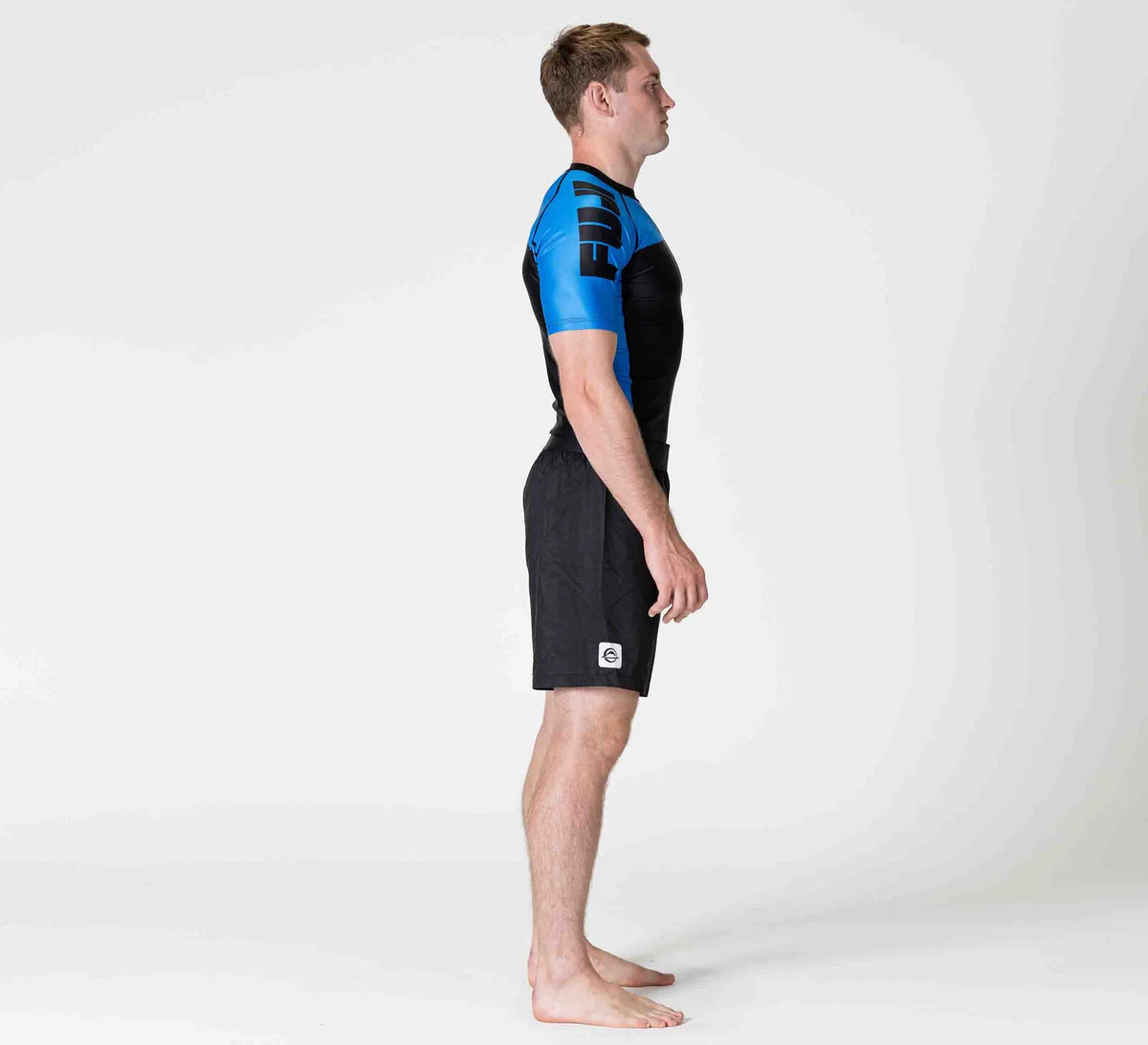 IBJJF Ranked Short Sleeve Rashguard for Jiu Jitsu - Blue