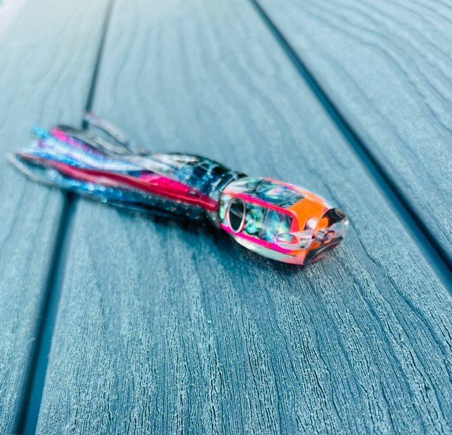 Big Game Trolling Lure 7.5-Inch Squid Kona Jet 2.5oz Wahoo Dolphin Tuna Marlin