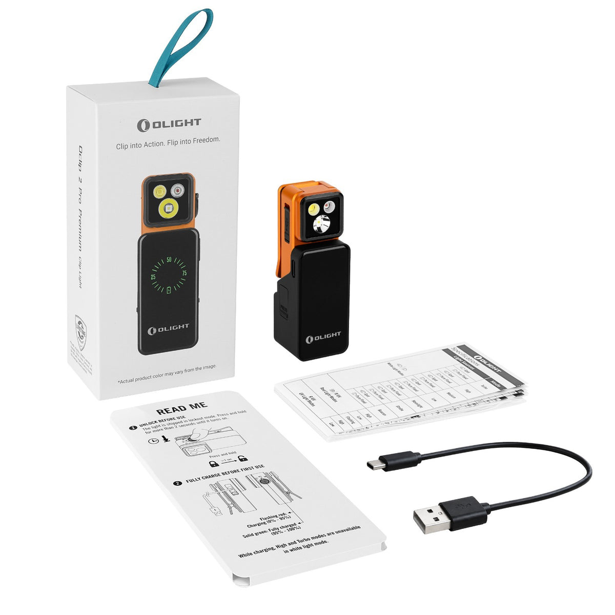 Rechargeable Clip Light with Multiple Modes and Magnetic Mount - 530 Lumens