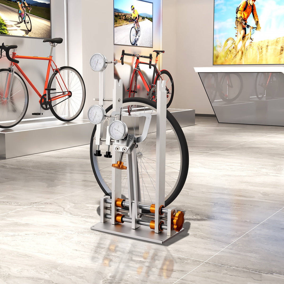 Bike Wheel Truing Stand Bicycle Repair Tool Kit for Wheel Tuning & Alignment