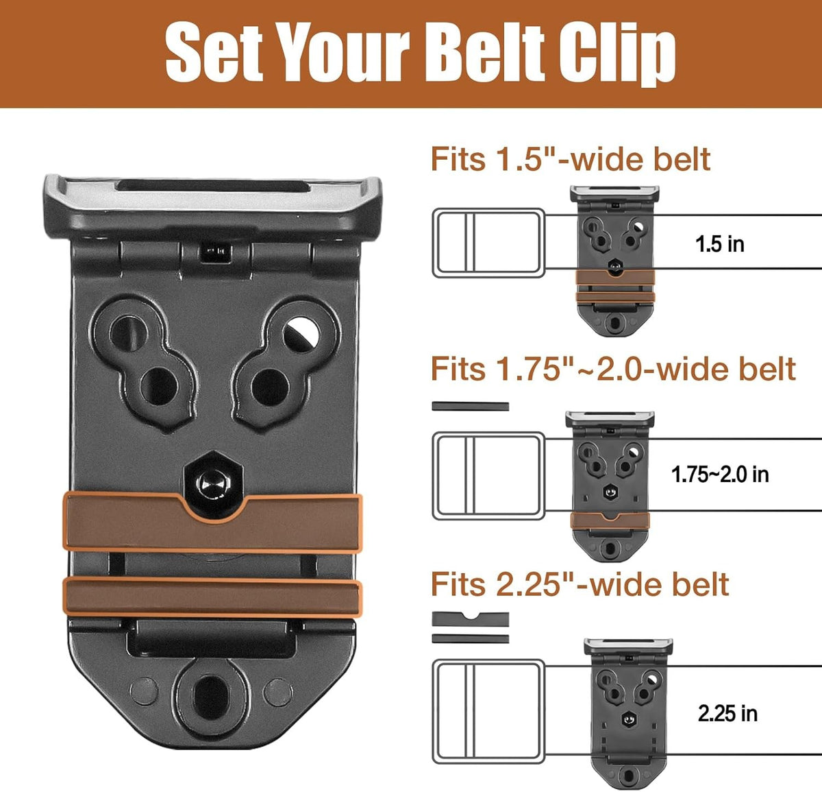 OWB Holster for Springfield Hellcat Pro & RDP - Optic-Ready, Adjustable Retention, Right Hand