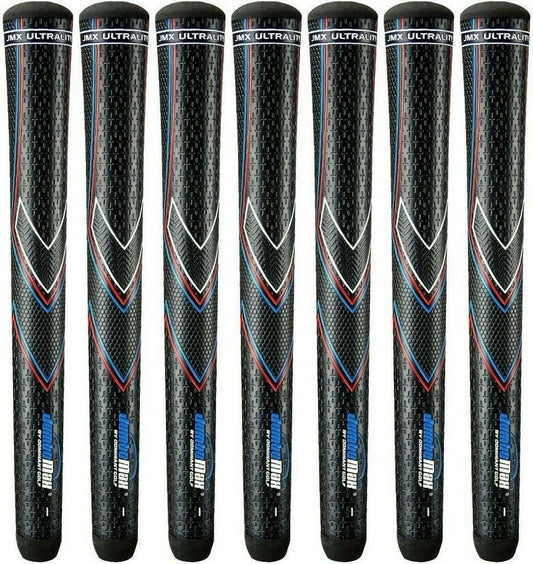 X-Small Golf Grip Set of 7 - UltraLight Oversized Tapered Grip for Stability