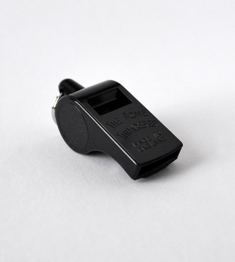 Official Referee Whistle - Black Sport & Safety Whistle for Coaches and Officials