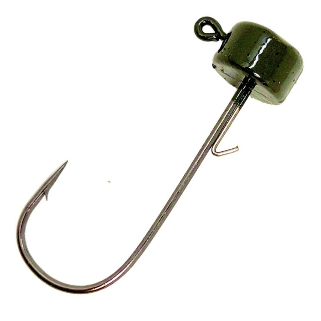 Lead Mushroom Jig Heads for Bass Fishing - 25 Pack Finesse Ned Rigs